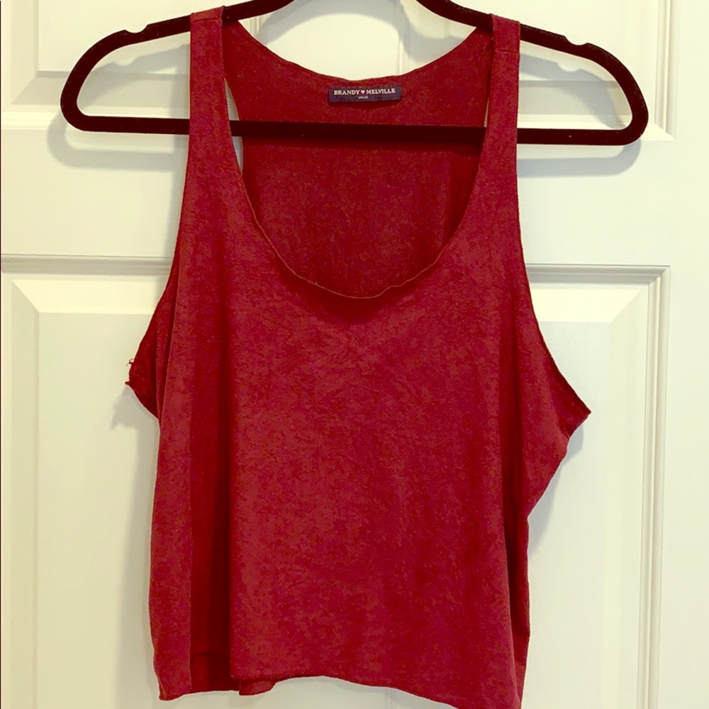 Brandy Melville oxblood Tank